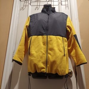 exceed fleece jacket yellow💛and gray Size (L-16-18)